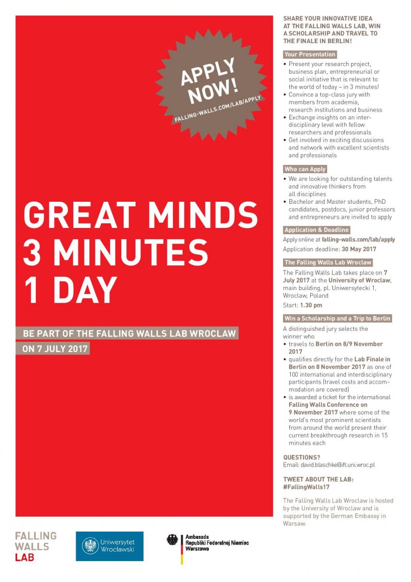 plakat The Falling Walls Lab