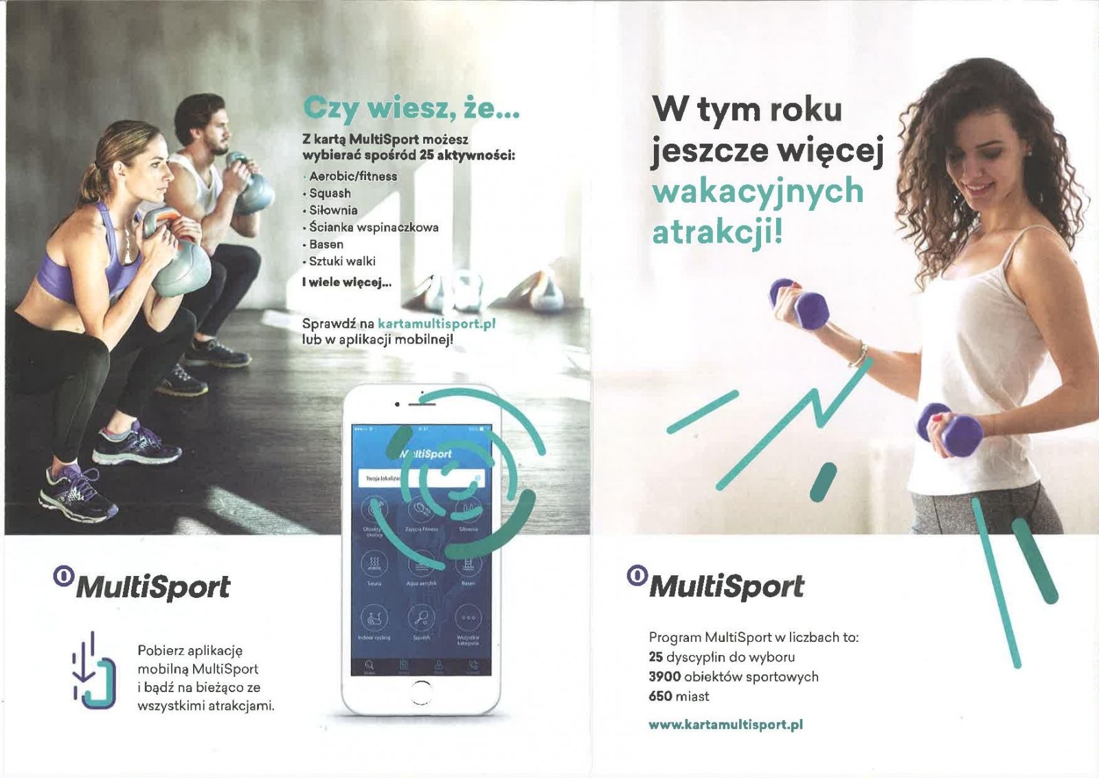 Z kartą Multisport możesz wybrać spośród 25 aktywności