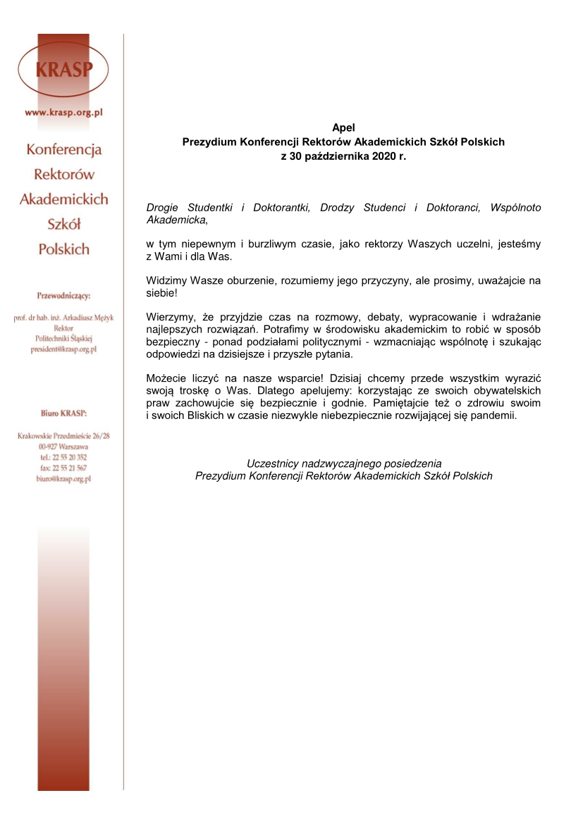 KRASP apel studenci
